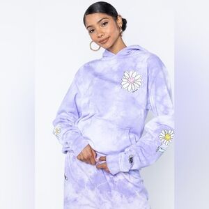 BSR By Samii Ryan Smiley Purple Tie Dyed